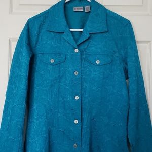 Chico’s teal jacket